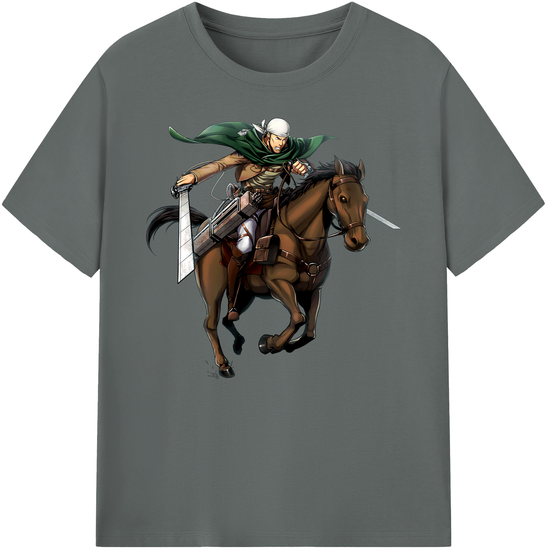 （画像用） 進撃の巨人 Attack on Titan 綿100％ メンズ半袖Tシャツ｜肌触りやわらか＆通気性